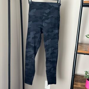 Camouflage, black and gray Lululemon leggings size 4